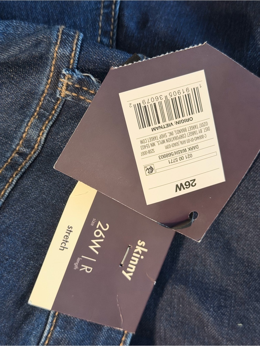 Ava & Viv Skinny Jeans in Dark Blue Denim